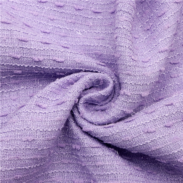 bright silk plush dots stripe woolen woven small fragrant fabric
