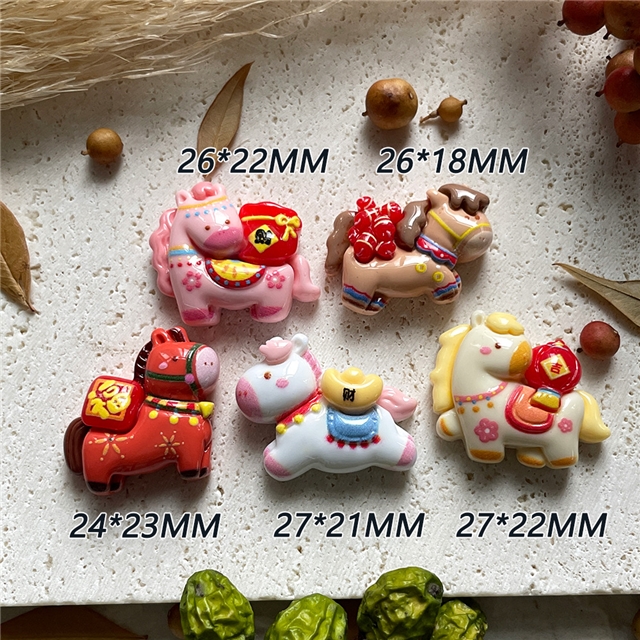 plastic/resin year of the horse 3d resin accessories