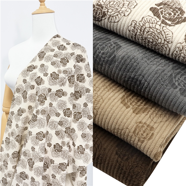 flower corduroy fabric