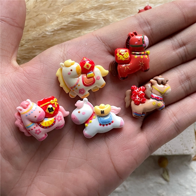 plastic/resin year of the horse 3d resin accessories