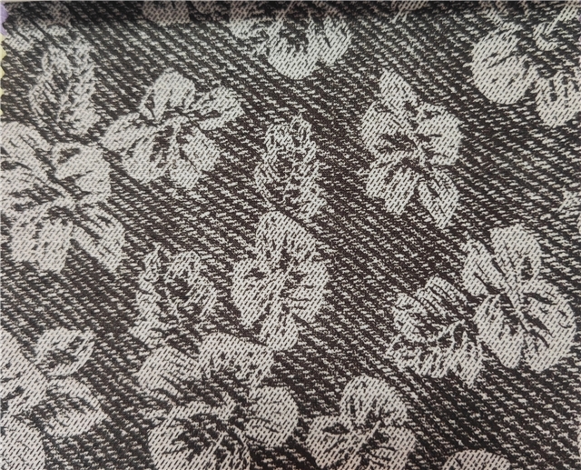 2 ways micro elasticity diagonal flower printed suede fabric