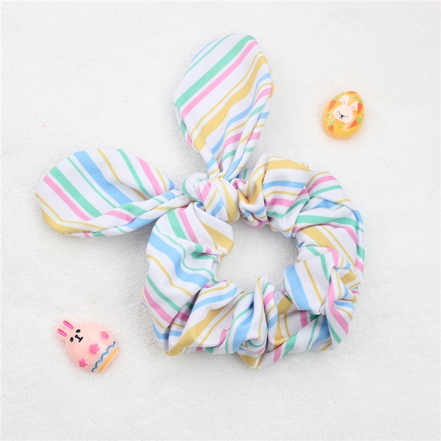 fabric easter bunny ear hair scrunchies