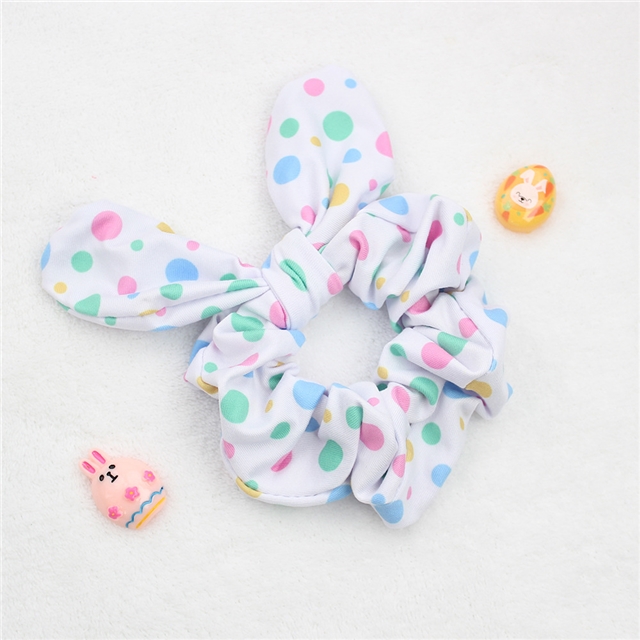 fabric easter bunny ear hair scrunchies