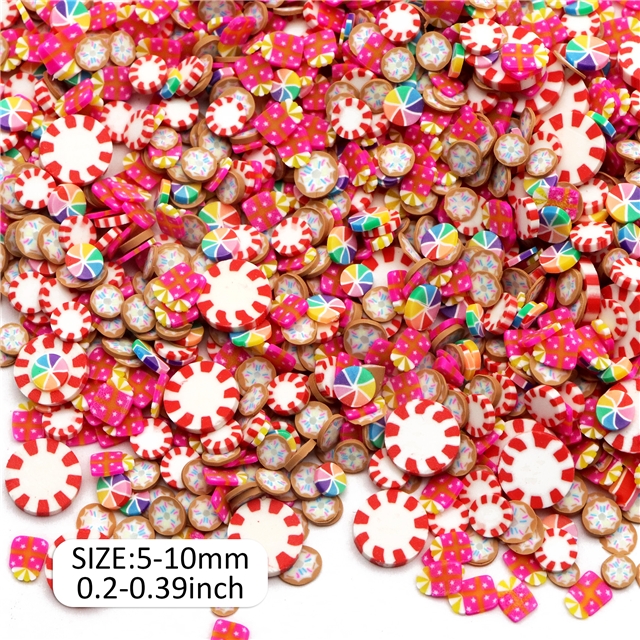 Christmas series soft ceramic slice packaging filler 42#,10g