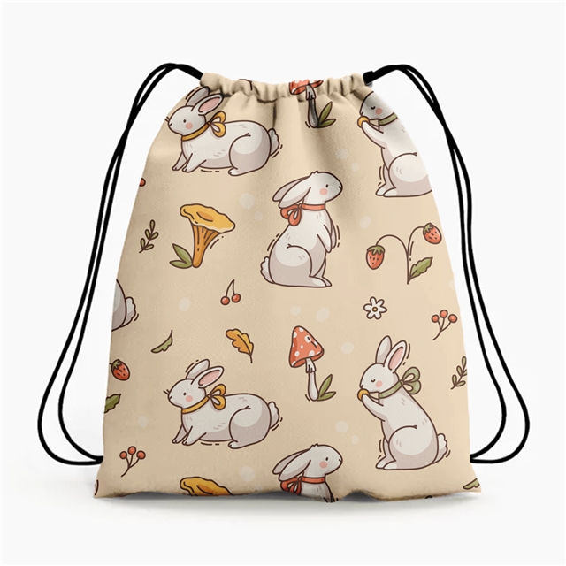 polyester cotton animal mushroom series polyester cotton fabric set (4 pcs/set)