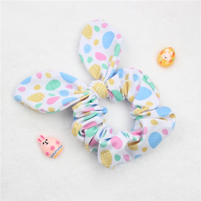 fabric easter bunny ear hair scrunchies