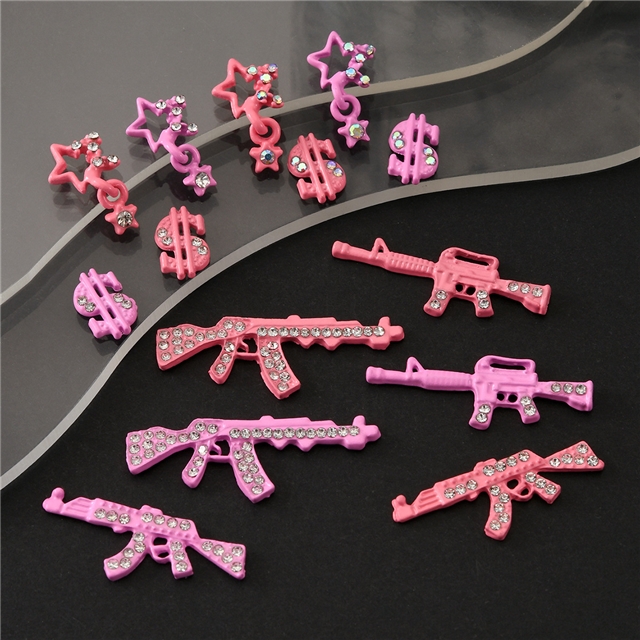 alloy retro rhinestone nail accessories