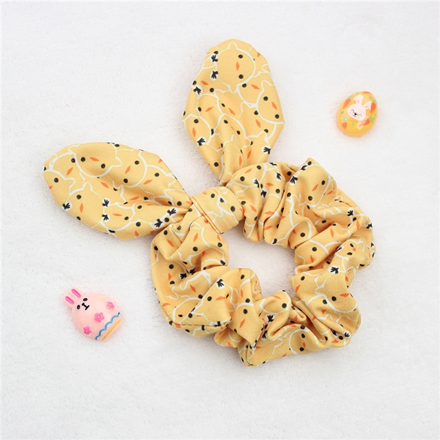 fabric easter bunny ear hair scrunchies