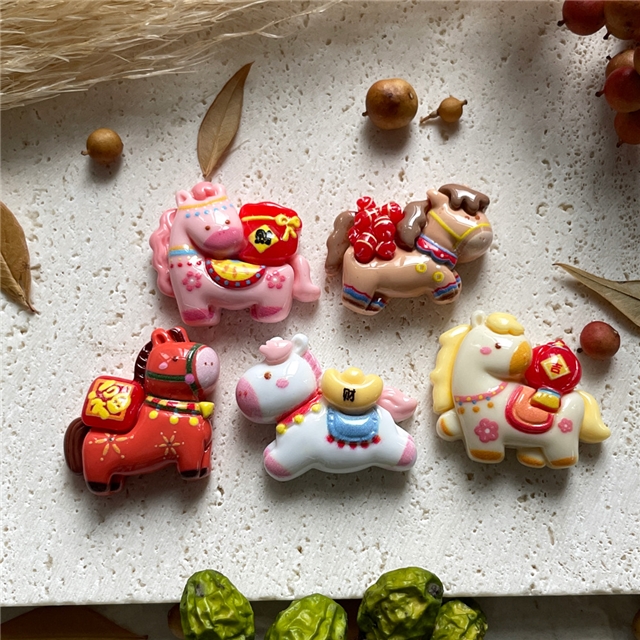 plastic/resin year of the horse 3d resin accessories