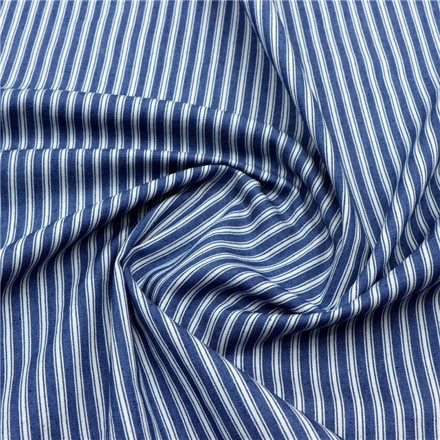 striped denim fabric