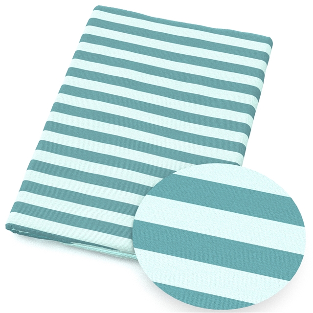 polyester cotton blue geometry series polyester cotton fabric set (12 pcs/set)