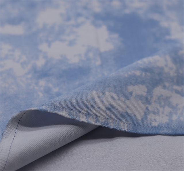 100％cotton Color tie-dye pure cotton denim fabric