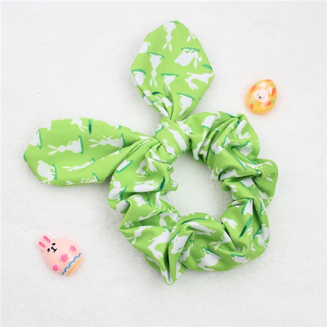 fabric easter bunny ear hair scrunchies