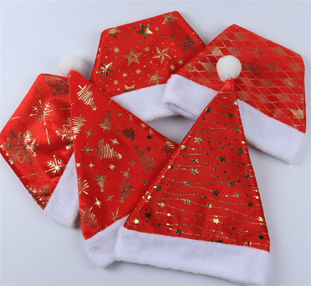 gold hot stamping swirls star short plush fabric
