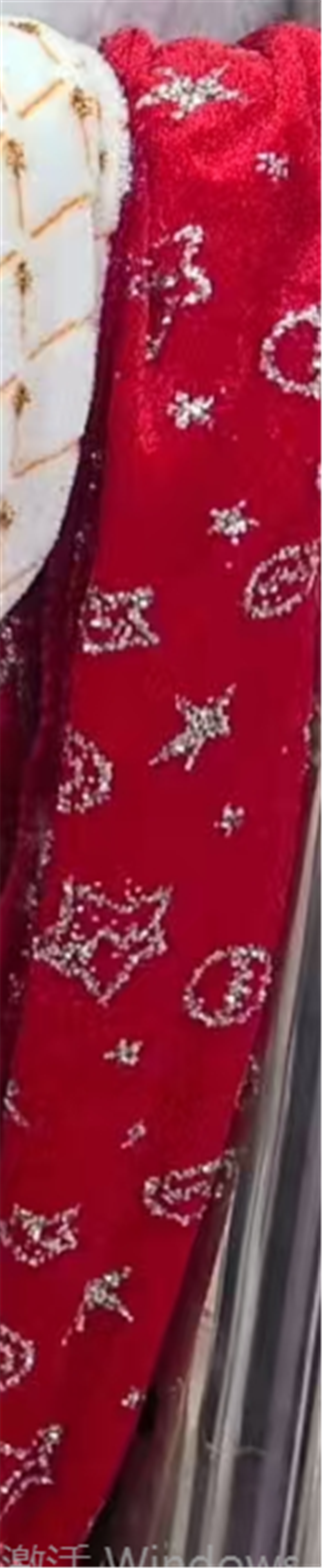 glitter geometric star velvet fabric