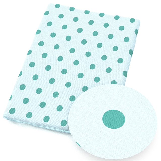 polyester cotton blue geometry series polyester cotton fabric set (12 pcs/set)