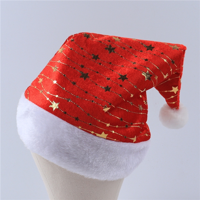 gold hot stamping swirls star short plush fabric