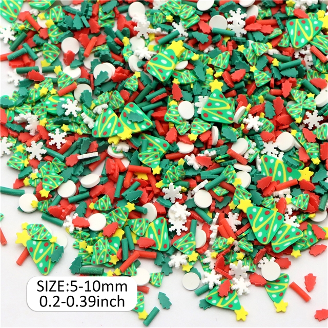 Christmas series soft ceramic slice packaging filler 24#,10g