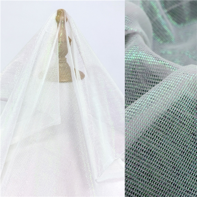 2 ways slide silk Illusion color bright mesh cloth
