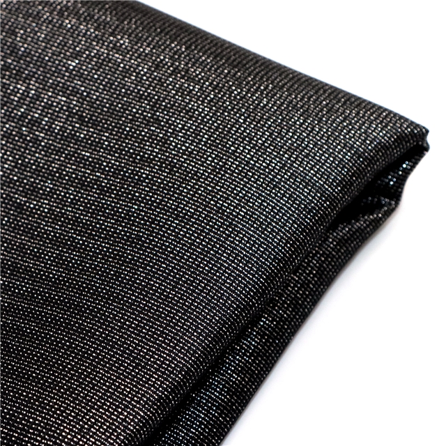 100% polyester plain color shiny gold and silver silk polyester fabric