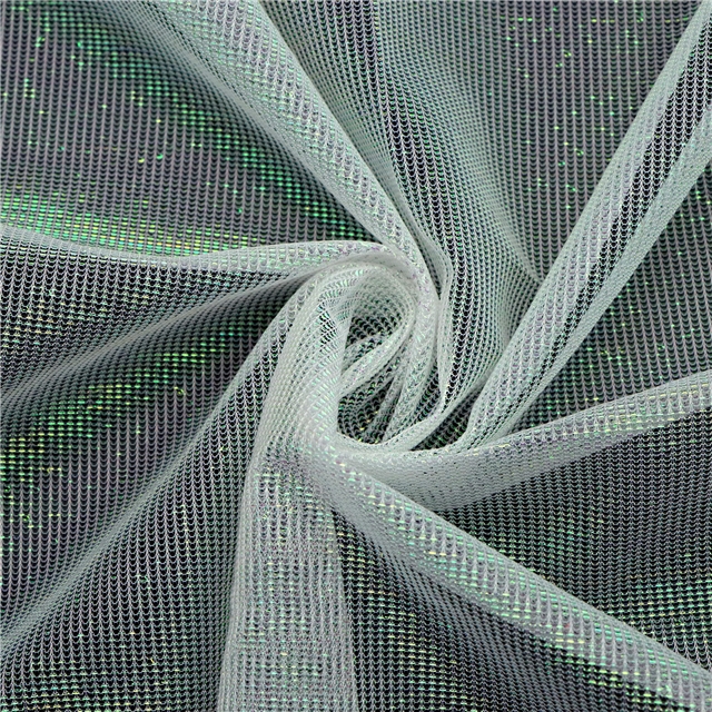 2 ways slide silk Illusion color bright mesh cloth