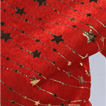 gold hot stamping swirls star short plush fabric
