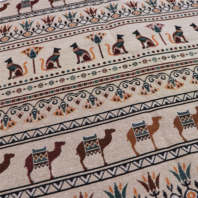 puppy polyester cotton yarn dyed jacquard fabric