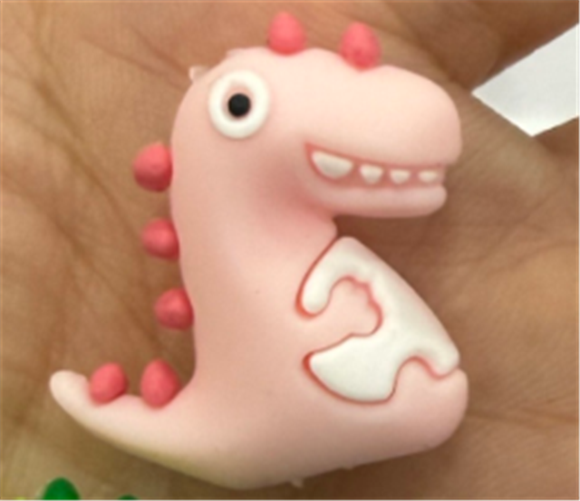 silicone three-dimensional dinosaurs silicone bead
