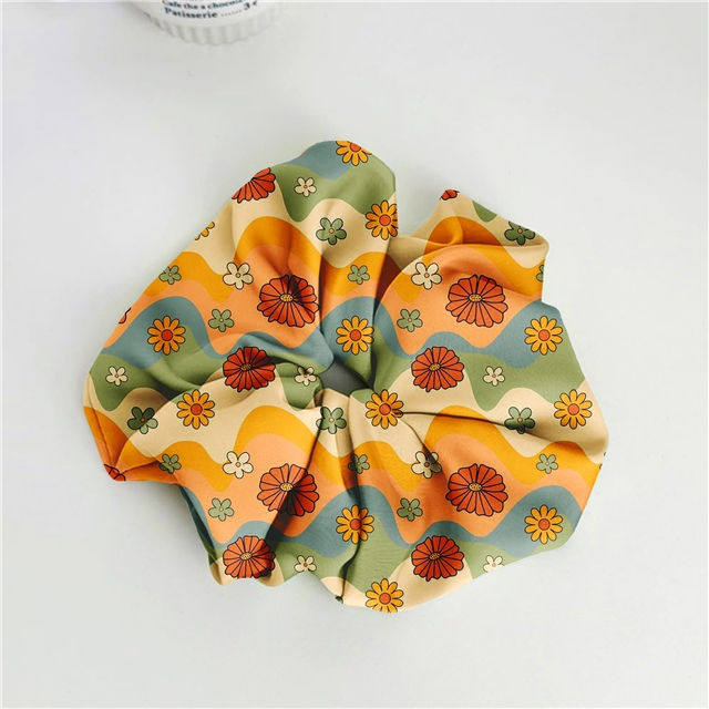 polyester cotton rainbow flowers series polyester cotton fabric set (6 pcs/set)