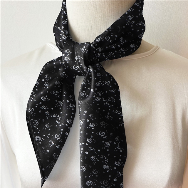 wrinkled watermark dot bow chiffon fabric