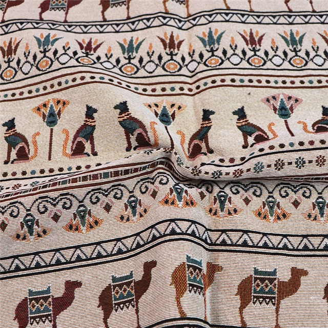 puppy polyester cotton yarn dyed jacquard fabric