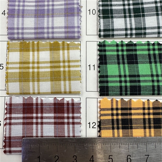 jk plaid yarn dyed fabric 