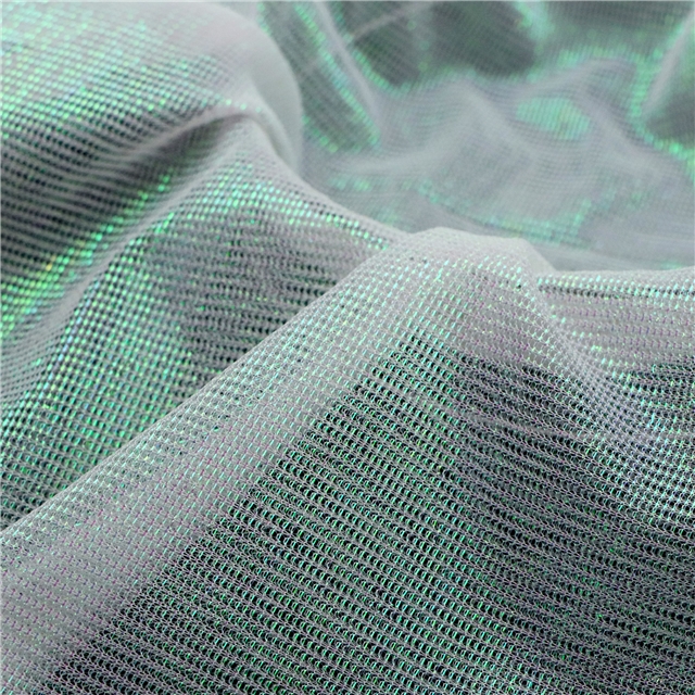 2 ways slide silk Illusion color bright mesh cloth