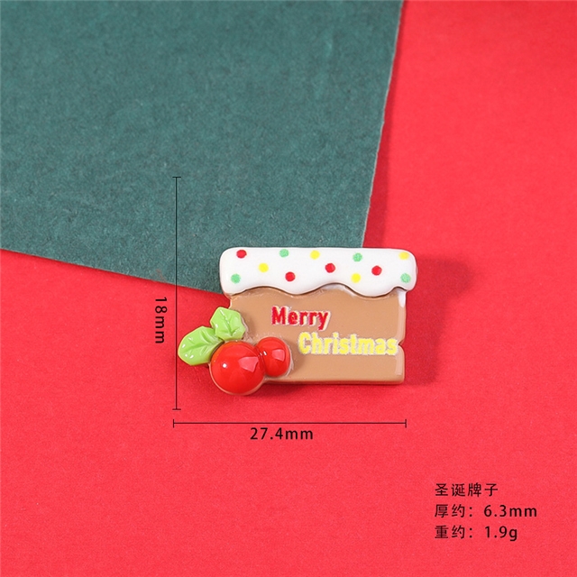 plastic/resin christmas series 3d resin accessories