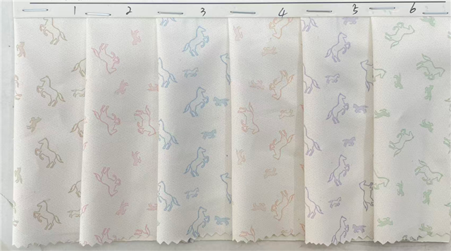 horse printed polyester fabric