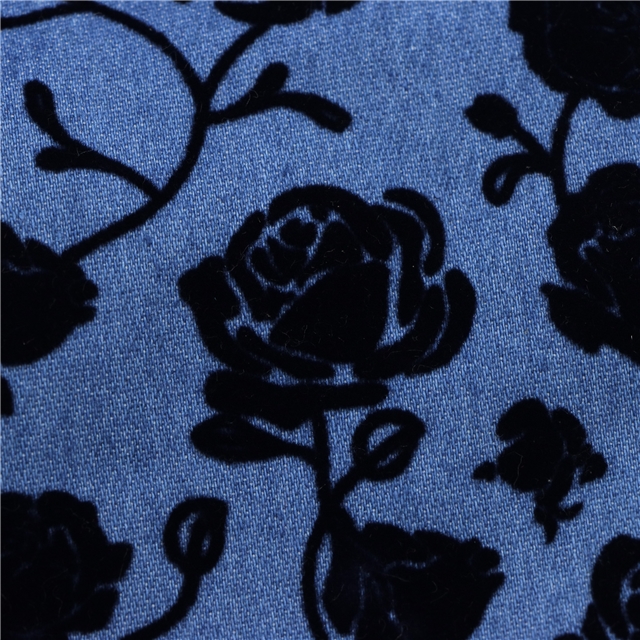 velvet rose denim fabric