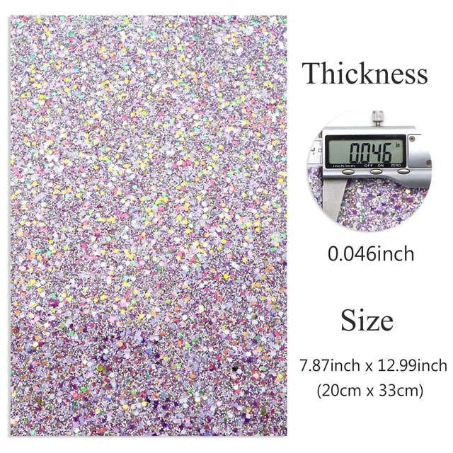 synthetic leather chunky glitter big small sequins mixed faux leather