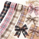 british retro woolen plaid webbing