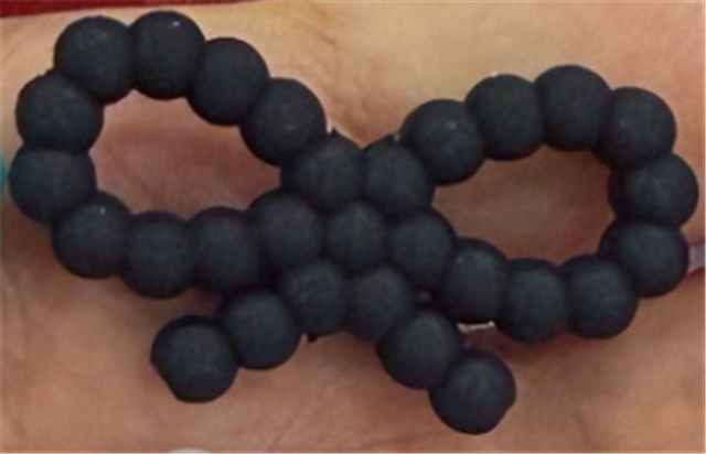 silicone three-dimensional bow silicone bead