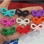 three-dimensional bow silicone bead