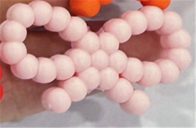 silicone three-dimensional bow silicone bead