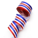 32mm stripe series center moon ribbon（5yard/roll）
