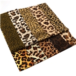 leopard series sliced fabric set (10 styles/set,each size:6.3*50cm)