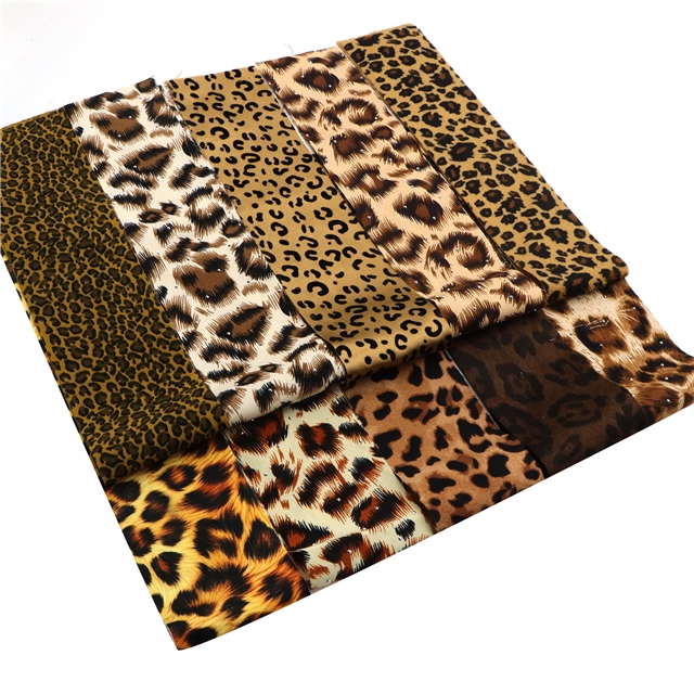 leopard series sliced fabric set (10 styles/set,each size:6.3*50cm(2-1/2*19.7