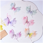 four layer three-dimensional pearl mesh phoenix tail butterfly jewelry accessories