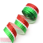 32mm watermelon series center moon ribbon（5yard/roll）