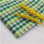 polyester cotton cut checkered fabric