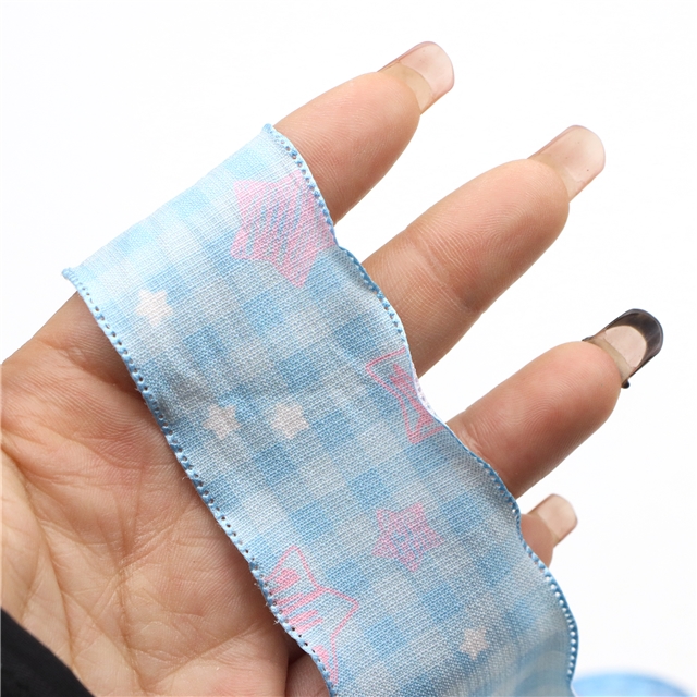 grid star embossing edge pressing ribbon（5yard/roll）