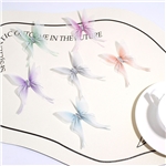 double layer three-dimensional simulation chiffon butterfly jewelry accessories