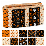 halloween series polyester cotton sliced fabric set (10 styles/set,each size:6.3*50cm)